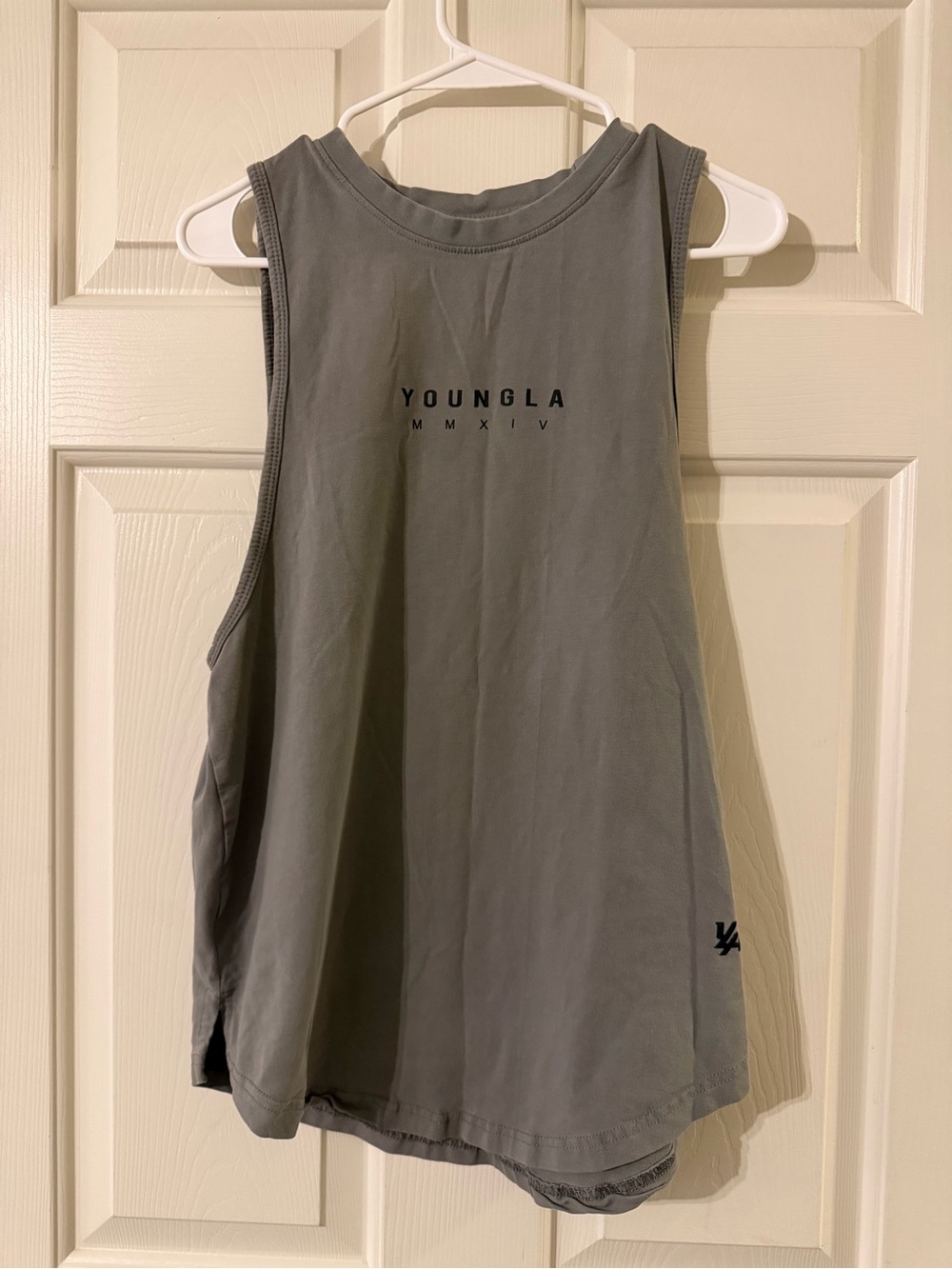 YoungLA Women's Grey Muscle Tank Top